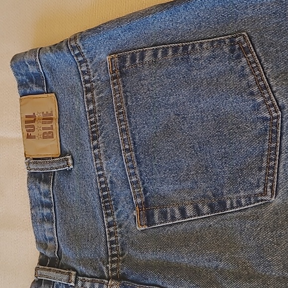FULL BLUE Denim Blue Jeans Adult 38X30 - Picture 4 of 8